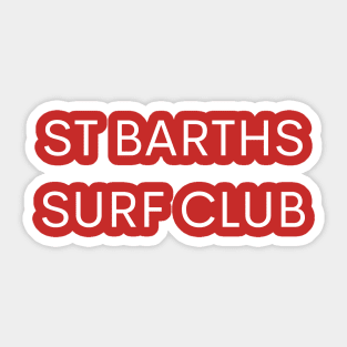 St Barths Surf Club Sticker